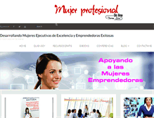 Tablet Screenshot of mujerprofesionalonline.com